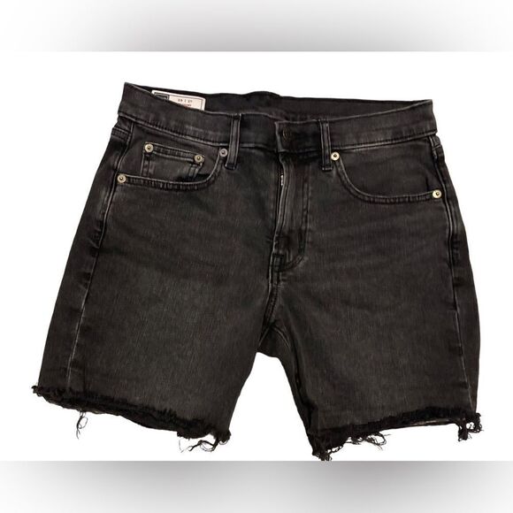 GAP Black Raw Hem Jean shorts - Picture 1 of 4